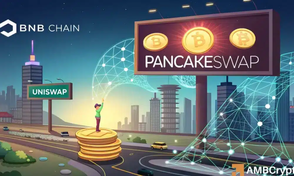 PancakeSwap Surpasses Uniswap in Trading Volume, Yet Prices Tell a Different Story – Why is That?