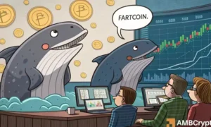 FARTCOIN Faces $8.4 Million Loss Due to Whale Exits – Can Buyers Maintain $1 Support?