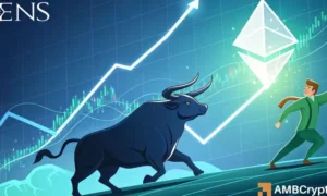 Ethereum Name Service Rally Faces Uncertainty as Traders Short: Will Bulls Maintain $26?