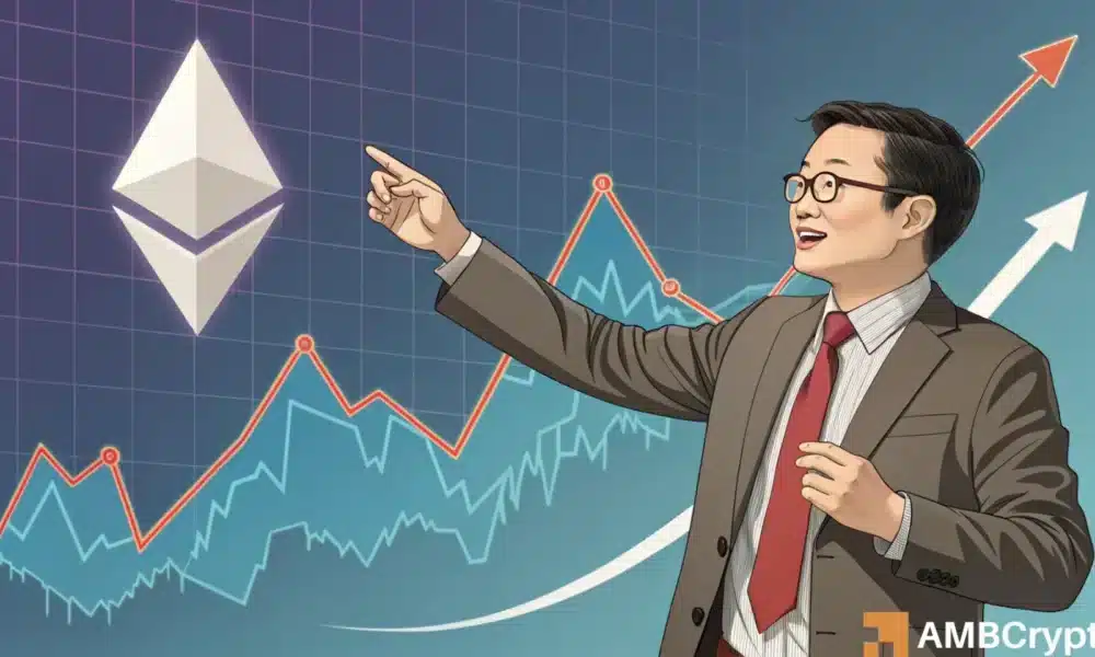 Ethereum News Today: “Could ETH See a 100x Surge?” Asks Tom Lee