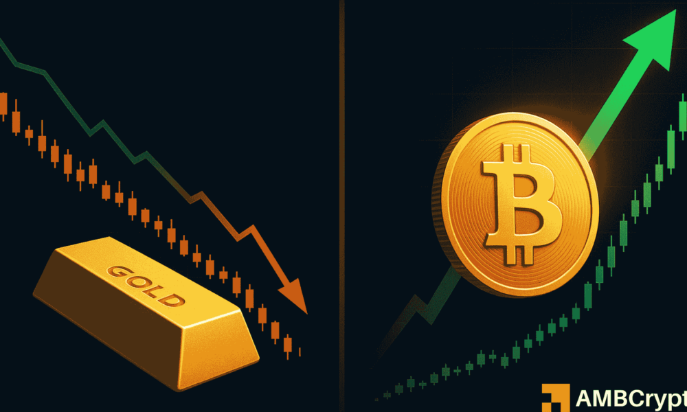 Gold Declines from All-Time Highs as Bitcoin Recovers—Are Investors Returning to Riskier Assets?