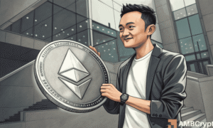 Justin Sun Stakes $154M in Ethereum—Now Has More ETH Than TRX