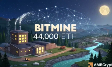 Bitmine Acquires 44K ETH – Will It Achieve a 5% Stake in Ethereum by 2026?