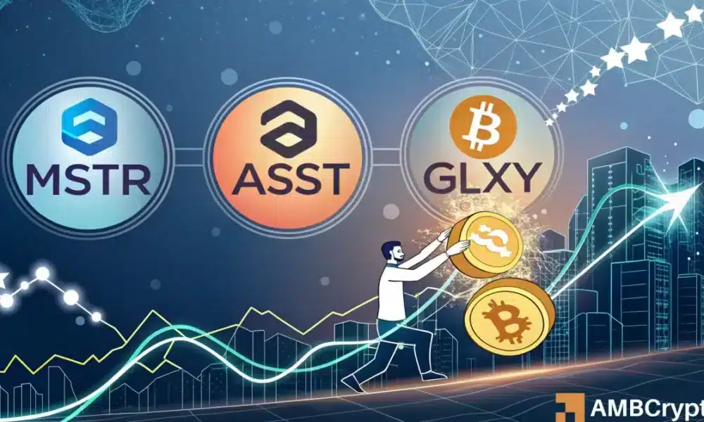 How $MSTR, $ASST, and $GLXY Triggered a Surge in Bitcoin Treasury Stocks