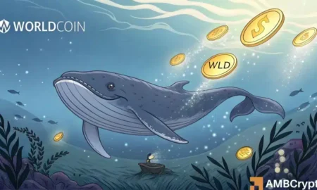 Worldcoin Falls Below $0.40 as Whale Sells $5.7 Million in WLD on Binance