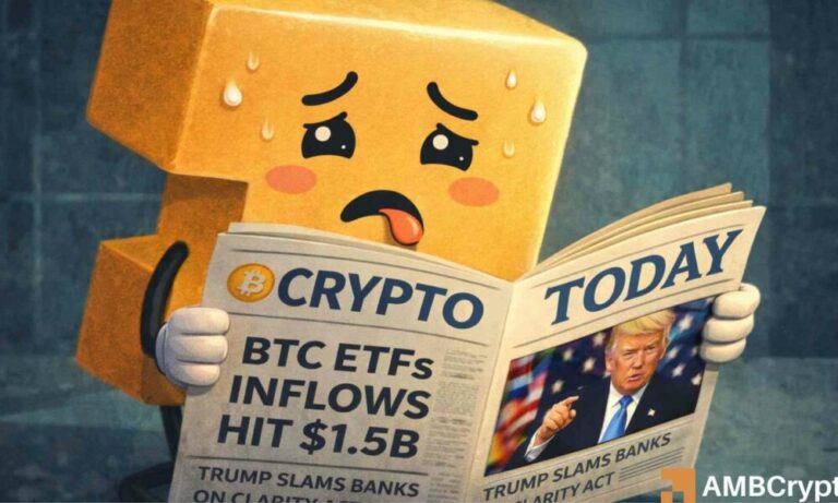 Here’s What Happened in Crypto Today: BTC ETFs, Trump, the CLARITY Act, and More